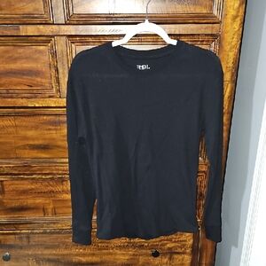 Time And Tru Black Long Sleeve Top. Womens Sz Small 4-6